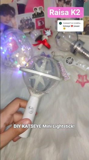 DIY KATSEYE mini Lightstick!💫#diy #katseye #lightstick #shorts