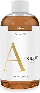 AGRARIA Reed Diffuser Refill, Scented Oil Home Fragrance, Reed Oil Diffuser Gift Set for All Occasions, Balsam