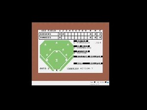SSI Computer Baseball - C64 playthrough - 1978 Dodgers vs 1978 Yankees