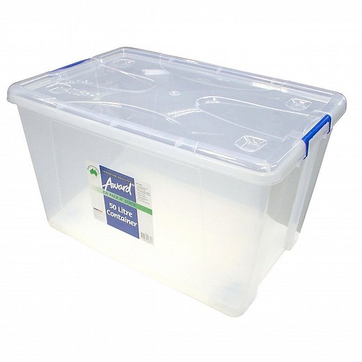 Award Pack N Stack Storage Container with Wheels - 50L
