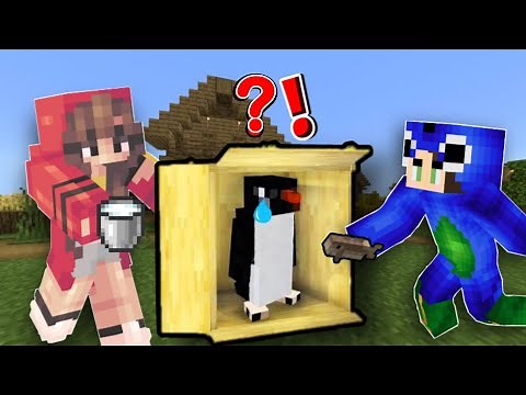Helping 'LOST BABY PENGUIN' in Minecraft ft. ‪@AyushMore‬ 😱