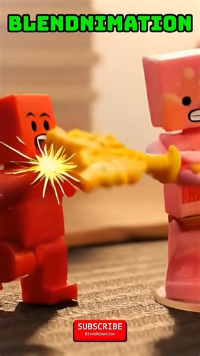 Pinky minecraft battle #minecraft #blendnimation #fyp