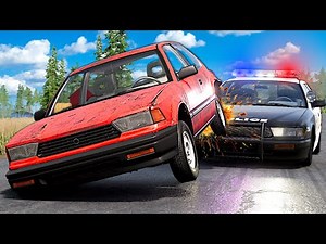 POLICE CHASE ON COUNTRY ROADS! (BeamNG)