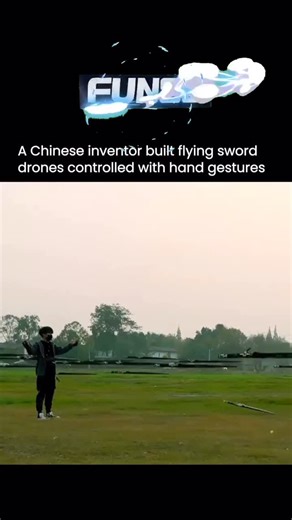 Satisfied on Instagram: "A physics student in Chengdu has built real flying “sword drones” and controls them in the air using only hand gestures. The movement looks so smooth and coordinated that it feels like a scene from a wuxia or anime fantasy come to life. Each drone responds to precise motion signals, letting him guide them in formations, flips, and synchronized patterns without CGI or special effects. Online, people are calling it modern day anime tech and a glimpse at where creative engi