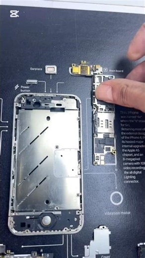 Disassembled iPhone 4s #iphone4s