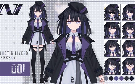 【Live2D模型展示】Mk. 1 | 被我的垃圾技术残害但结果也不是那么烂的试作模型（附工程展示)