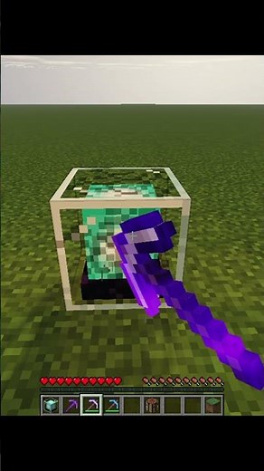 How to Break Obsidian with your iron pickaxe #Shorts