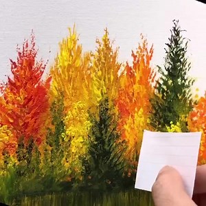 Simple Art / Tree Reflection Acrylic Painting | Blog Info | Facebook