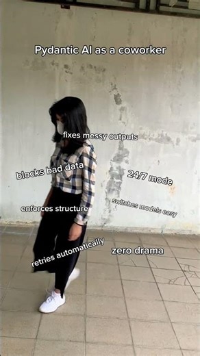 Best coworker I’ve ever hired. Type-safe, zero attitude #pydanticai #aidev #python #codinglife