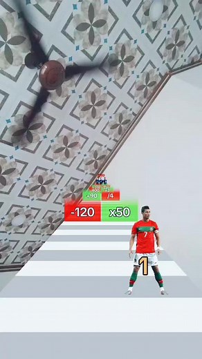 Ceiling Fan Game Interface: Progression and Outcomes