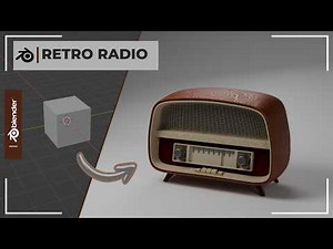 Creating a Stylized Retro Radio in Blender 4.2 | 3D Modeling and Procedural Shading Tutorial