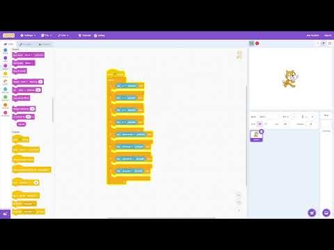 how you build a simple movement block code in scratch