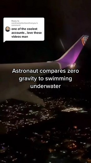 Astronaut Comparing Zero Gravity to Swimming Underwater