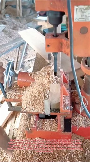 Perfect Square Mortise Cutting with Drill Machine | Woodworking Precision Tool