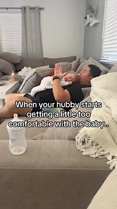 New burping technique ?? 😂😂 #dadsoftiktok #MomsofTikTok #baby #babiesoftiktok #fypシ゚viral #parents #husbandwife #funny | Babies Fun