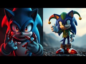 Sonic Dash - Sonic EXE vs Jester Sonic - All Characters Unlocked - Gameplay
