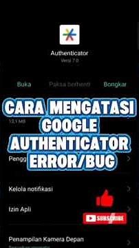 Cara Mengatasi Google authenticator #shortvideo #googleauthenticator