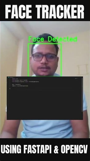 AI Face Tracker in 30 Seconds! 🤖 #Shorts #Python