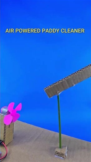 Simple Rice Separator! 🚜✨ #DIY #PaddyCleaning #DCMotor