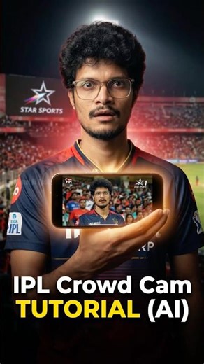 How To Make IPL Crowd Cam Videos Using AI (Phone Tutorial)