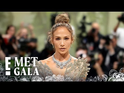 Jennifer Lopez GLITTERS in a Silver See-Through Gown! | 2024 Met Gala