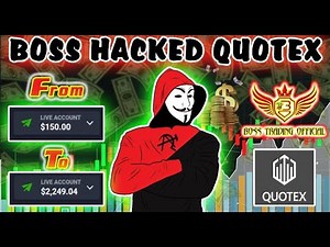 😎😎😎!!!BOSS HACKED QUOTEX!!! 😎😎😎 From 150$ to 2200$ in Just 10 Minutes