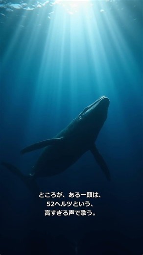 世界一孤独なクジラは、誰にも届かない声で歌う #shorts