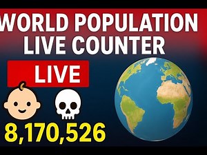 Global Population Clock LIVE 2025 | Real Time Births And Deaths Counter