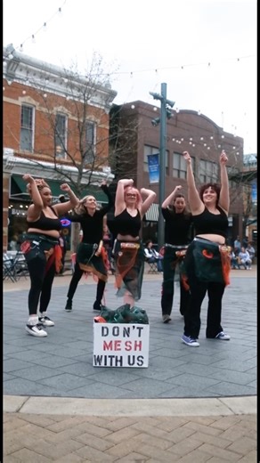 Dancing for a plastic-free future 🍊#DontMeshWithUs