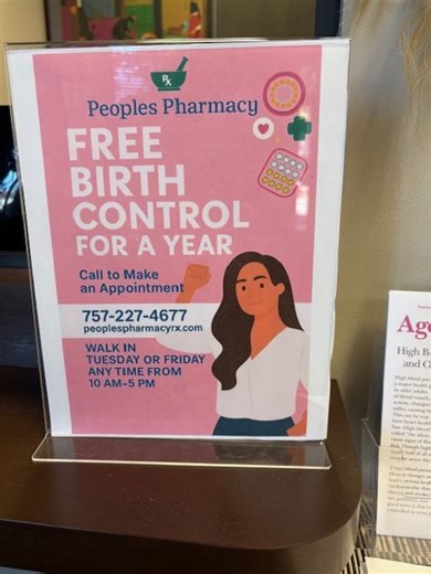 Free contraceptives for one year now available in Norfolk for qualifying patients