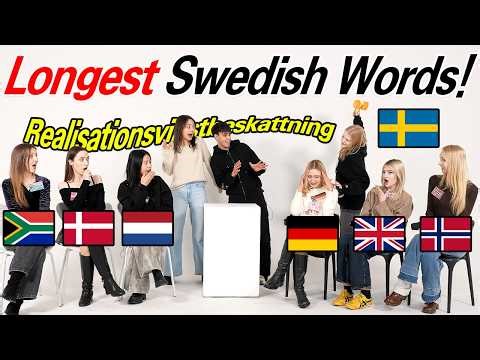 Can Germanic People Pronounce LONGEST WORDS In Swedish?