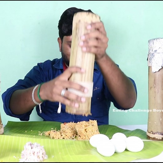 389K views · 8.1K reactions | 5 bamboo biryani eating challenge 5000 rs price | full video on page & channel | eating challenge boys | Eating Challenge Boys | Facebook