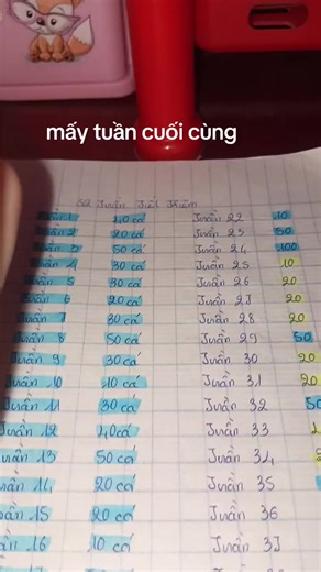 hoàn thành mục tiêu 52 Tuần #hoccachtietkiem #52tuantietkiem #hoangthanh