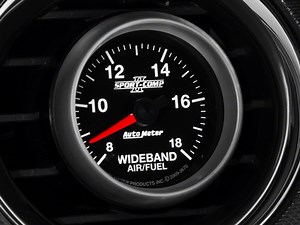 Auto Meter Mustang Sport-Comp II Series 2-1/16-Inch Wideband Air/Fuel Ratio Gauge; 8:1-18:1 AFR 3670 (Universal; Some Adaptation May Be Required) - Free Shipping