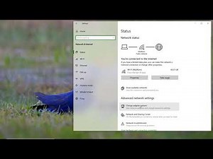 How to change network password in Windows 10