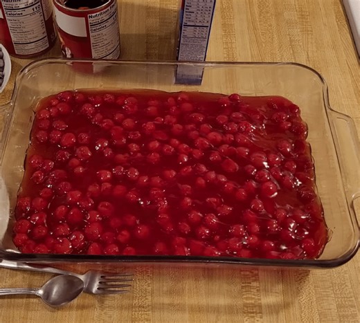 3-Ingredient Cherry Chocolate Dump Cake