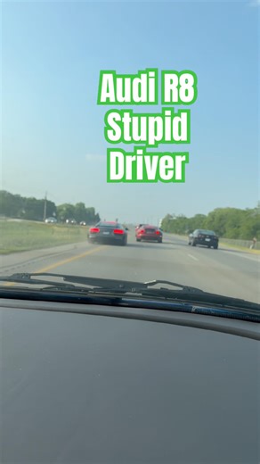 Idiot R8 Driver Almost Crashes #crash