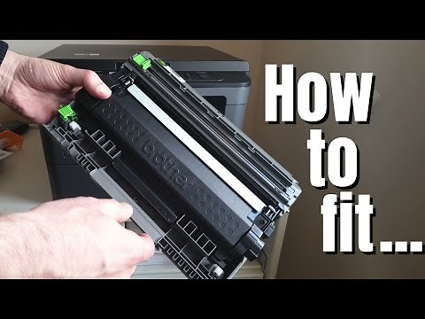 Brother DCP-L2530DW Toner Cartridge & Drum Installation - How to Fit It