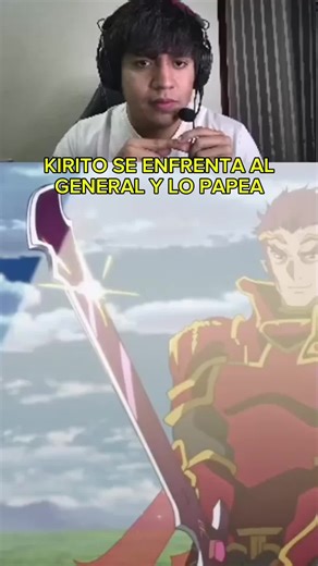 Kirito vs el general #kirito #sao #swordartonline #Anime #LOSIDELPRO