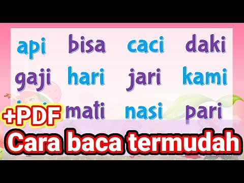 BELAJAR MEMBACA HURUF VOCAL TANPA MENGEJA
