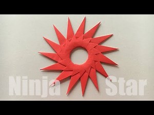 Origami 15-point Ninja Star Shuriken – Naruto Ninja Weapon- Paper Crafts
