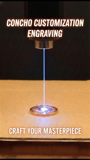 How to Craft Your Own Masterpiece: Laser Engraved Conchos #concho