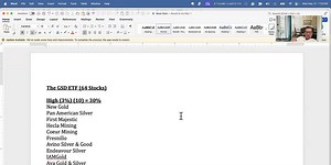 Proposed Gold/Silver Mining Stock ETF (May 2025)