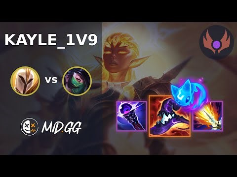 MID.GG: [ kayle_1v9 ] Kayle TOP vs Akali | EUW MASTER | LOL Season 2025