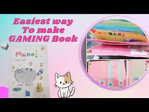 9 paper games in a book 📕📒 / DIY Cute Gaming Book / How to make paper gaming book