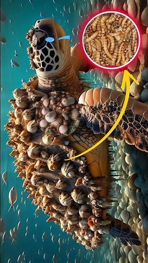 Removing barnacles from turtle(part 1) #turtle #howtoremovebarnacles#curiosity #InterestingFacts