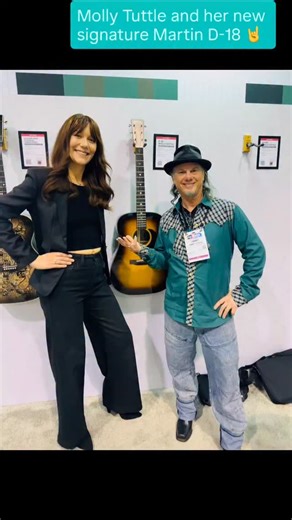 Molly Tuttle and her new signature Martin D-18! #mollytuttle #martinguitar #guitarplayer #namm #nammshow | Jimmy Leslie