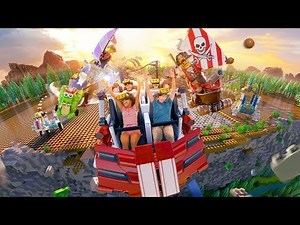 The Great LEGO Race Virtual Reality Roller Coaster Full POV Ride at LEGOLAND Florida Resort 2018