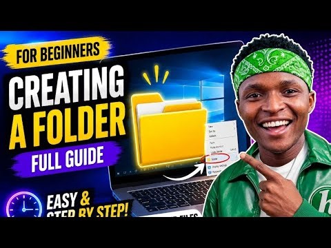 CREATING A FOLDER FOR BEGINNERS – FULL GUIDE 📂 //JINSI FUNGUA FOLDER YAKO KWA COMPUTER. 
