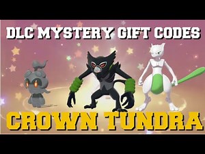 NEW DLC MYSTERY GIFT CODES YOU CAN USE NOW! POKEMON SWORD AND SHIELD MYSTERY GIFTS (CROWN TUNDRA)